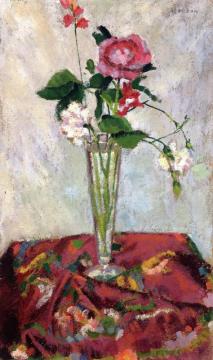 Vase Of Flowers Artwork by Auguste Herbin