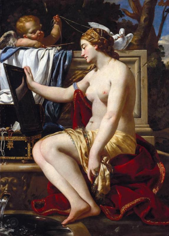 The Toilet Of Venus Artwork by Simon Vouet