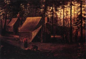 Confederate Encampment At Seven Pines (fair Oaks) Virginia Artwork by William Aiken Walker