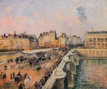 The Pont-Neuf: Afternoon Sun Artwork by Camille Pissarro