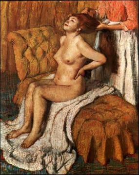 Woman Having Her Hair Combed Artwork by Edgar Degas