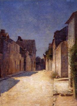 Street in Samois Artwork by Odilon Redon