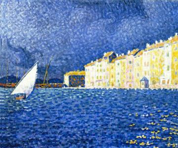 The Storm, Saint-Tropez Artwork by Paul Signac