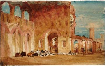 The Basilica of Constantine, Rome Artwork by Joseph Mallord William Turner