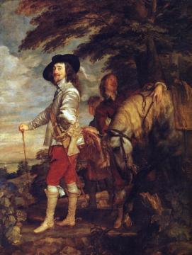 Charles I: King of England at the Hunt Artwork by Anthony van Dyck