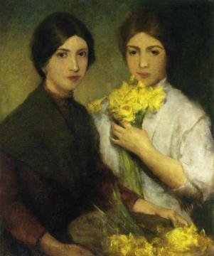Daffodils Artwork by Charles W. Hawthorne