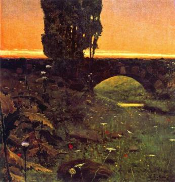 Landscape With Bridge Artwork by Hermen Anglada Camarasa