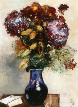 Vase Of Flowers Artwork by Lesser Ury