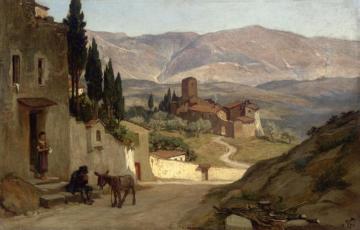 Near Perugia Artwork by Elihu Vedder