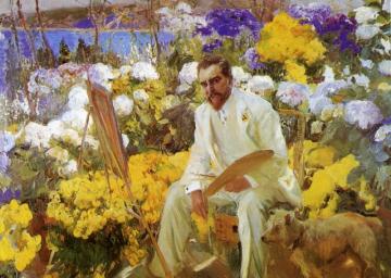 Louis Comfort Tiffany Artwork by Joaquin Sorolla y Bastida