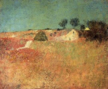 Green Sky Landscape Artwork by Charles W. Hawthorne