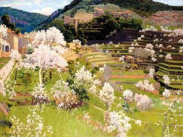 Almendros en Flor Artwork by Santiago Rusiñol Prats