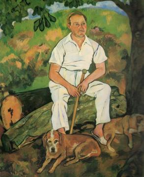 Andre Utter And His Dogs Artwork by Suzanne Valadon