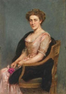 Portrait Of A Lady Artwork by Arthur von Ferraris