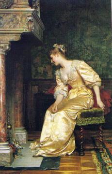 At The Fireplace Artwork by Ladislas von Czachorski