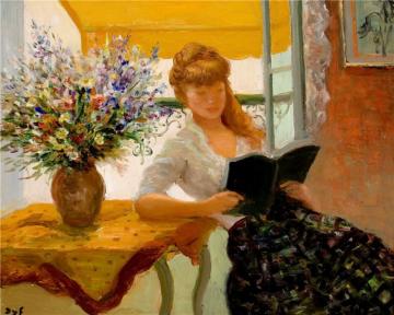 Reading By The Window Artwork by Marcel Dyf