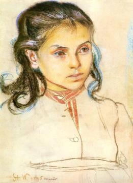 Head Of A Girl Artwork by Stanislaw Wyspianski