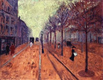Evening, Avenue de Neuilly Artwork by Paul Serusier