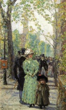 Sunday Morning Artwork by Frederick Childe Hassam