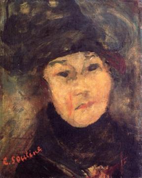 Portrait Of A Woman In A Hat Artwork by Chaim Soutine