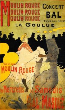 Moulin Rouge Artwork by Henri de Toulouse-Lautrec