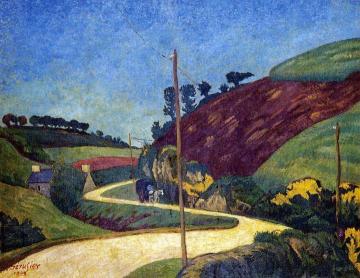 The Stagecoach Road in the Country with a Cart Artwork by Paul Serusier