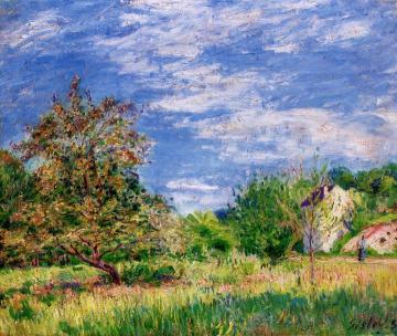 Orchard in Spring Artwork by Alfred Sisley