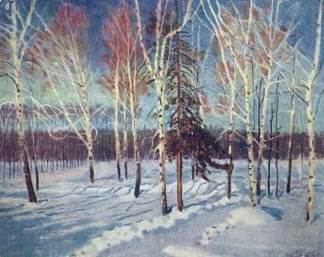 A Sunny Winter's Day Artwork by Igor Grabar
