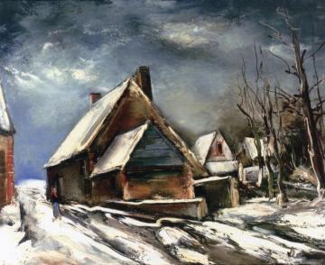 Landscape In Winter, Beauce Artwork by Maurice De Vlaminck