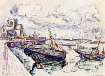 Barfleur Artwork by Paul Signac