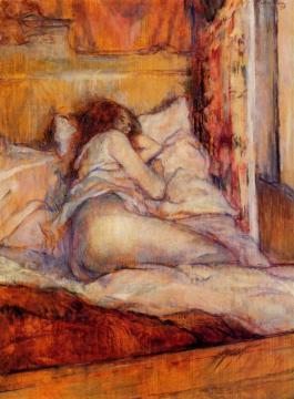 The Bed Artwork by Henri de Toulouse-Lautrec