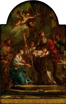 Study For Presentation Of Jesus At The Temple Artwork by Joseph Marie Vien