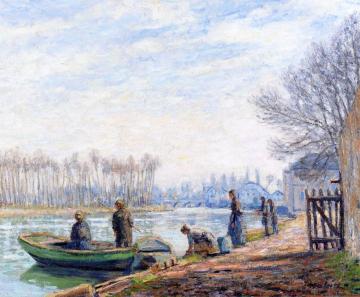 Fishermen in Moret-sur-Loing Artwork by Francis Picabia