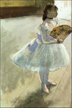 Dancer with a Fan Artwork by Edgar Degas
