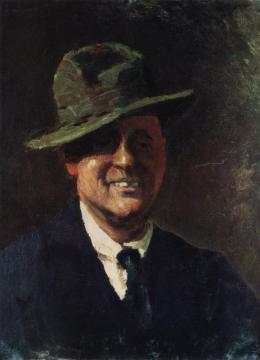 Self-portrait In A Hat Artwork by Igor Grabar