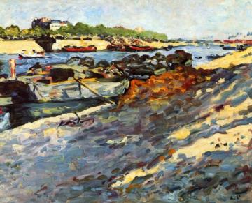 Barges On The Seine Artwork by Louis Valtat