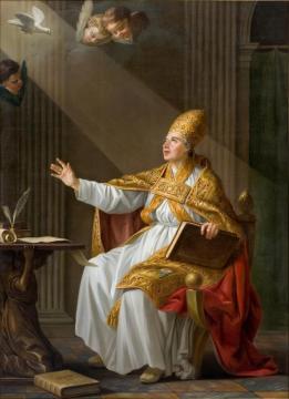 Pope St Gregory The Great Artwork by Joseph Marie Vien