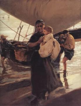 Pescadora Artwork by Enrique Martinez Cubells