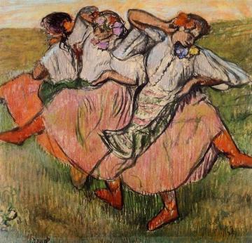Three Russian Dancers Artwork by Edgar Degas