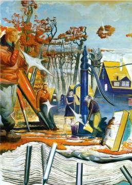 Waldsiedlung Artwork by Neo Rauch