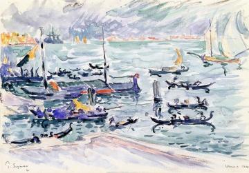 Quai des Esclavons, Venise Artwork by Paul Signac