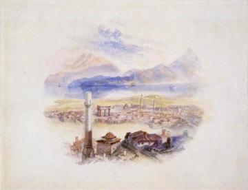 Corinth from the Acropolis Artwork by Joseph Mallord William Turner
