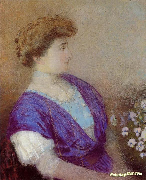 Portrait of the Marquis de Gonet Artwork by Odilon Redon