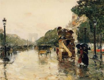Champs Elysées, Paris Artwork by Frederick Childe Hassam