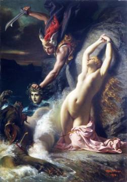 Andromeda Chained to a Rock Artwork by Henri Pierre Picou