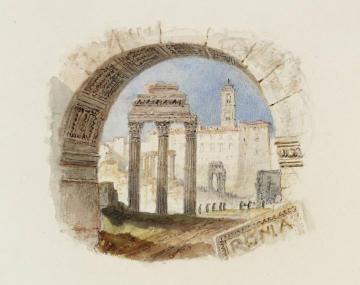 Rogers's 'Italy' - The Forum Artwork by Joseph Mallord William Turner
