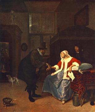 Love Sickness Artwork by Jan Steen