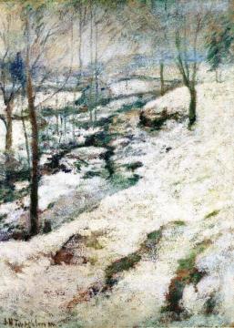 Frozen Brook Artwork by John Twachtman