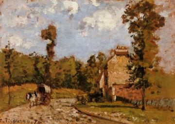 Road in Port-Maryl Artwork by Camille Pissarro