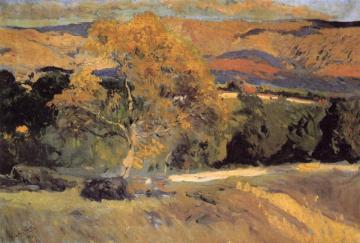 The Yellow Tree, La Granja Artwork by Joaquin Sorolla y Bastida